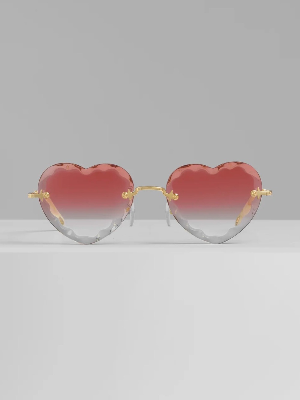 Chloé Rosie Heart Sunglasses - Pink Gradient